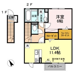 ジー ウィズダム　B棟の物件間取画像